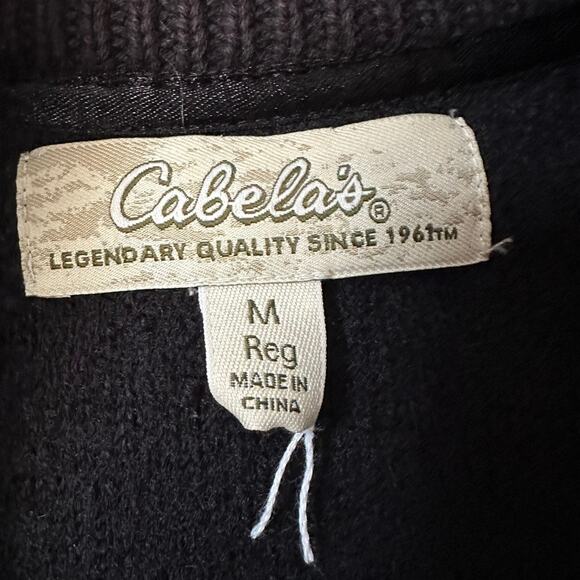 Cableas Sweater Womens MEDIUM Full Zip Wool Blend Gorpcore Outdoor Black Hiking - Picture 8 of 13